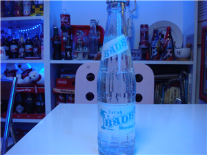 Bade gazozu Adana eski mavi etiketli şişe