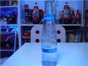 Gençler gazozu Eskişehir mavi etiketli şişe