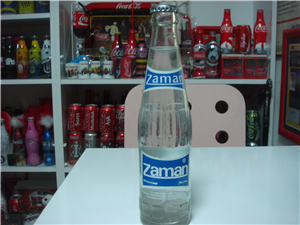 Zaman gazoz Adana mavi etiketli şişesi